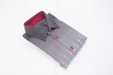 gömlek. bir arka plan üzerinde katlanmış erkek gömlek