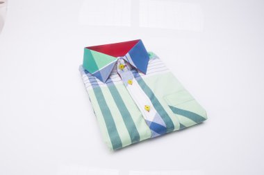 gömlek. bir arka plan üzerinde katlanmış erkek gömlek