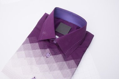 gömlek. bir arka plan üzerinde katlanmış erkek gömlek