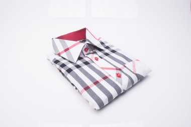 gömlek. bir arka plan üzerinde katlanmış erkek gömlek