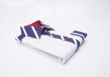 gömlek. bir arka plan üzerinde katlanmış erkek gömlek