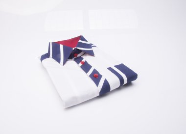 gömlek. bir arka plan üzerinde katlanmış erkek gömlek