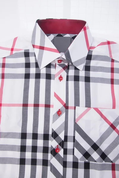 Koszula. Męska koszula zbliżenie na tle — Zdjęcie stockowe