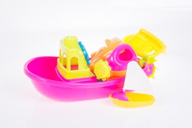 oyuncak. arka plandaki sahil bebek oyuncakları