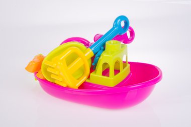 oyuncak. arka plandaki sahil bebek oyuncakları