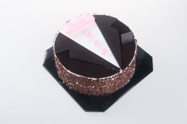 kek. zemin üzerine çikolatalı kek