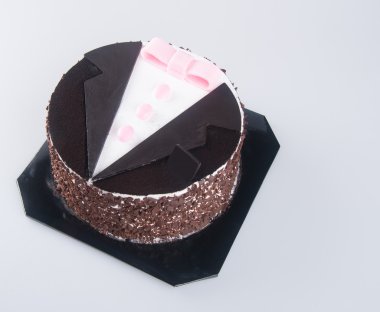 kek. zemin üzerine çikolatalı kek