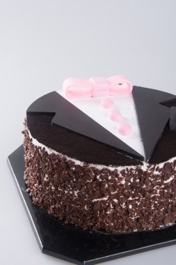 kek. zemin üzerine çikolatalı kek