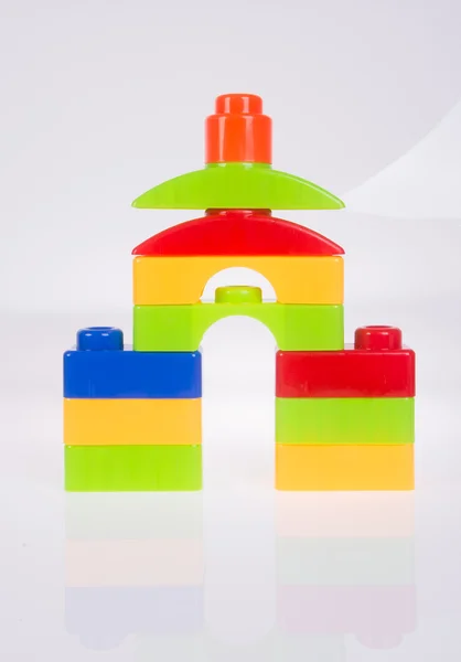 Toy. Plastic toy blocks on the background — Stock Photo, Image