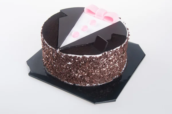Gâteau. gâteaux au chocolat sur fond — Photo