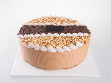 kek. zemin üzerine çikolatalı kek