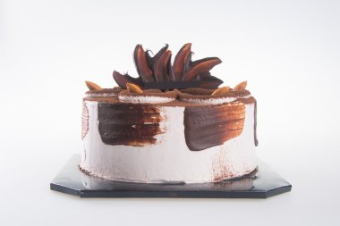 kek. zemin üzerine çikolatalı kek