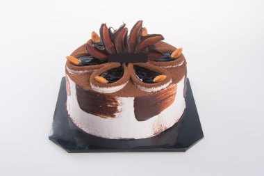 kek. zemin üzerine çikolatalı kek