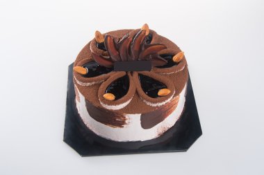 kek. zemin üzerine çikolatalı kek