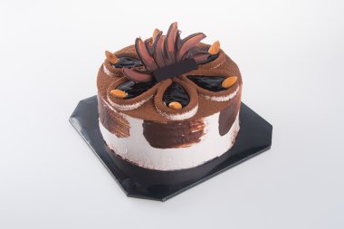 kek. zemin üzerine çikolatalı kek