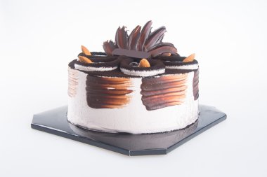 kek. zemin üzerine çikolatalı kek