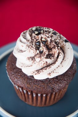 tatlım. arka planda çikolata cupcakes