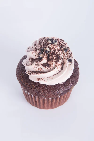 Cupcake. cupcakes de chocolate no fundo — Fotografia de Stock