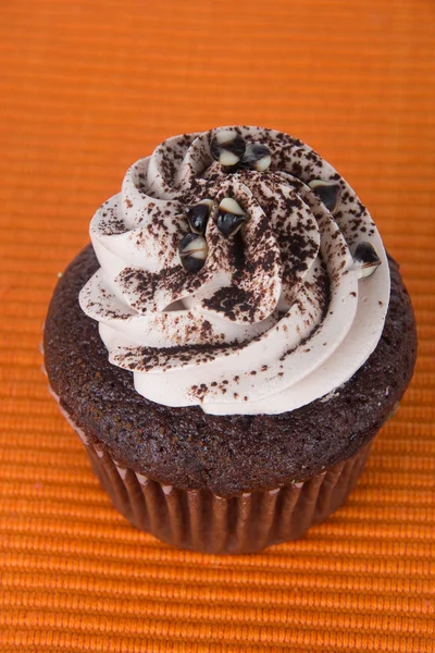 Mon chou. cupcakes au chocolat sur le fond — Photo