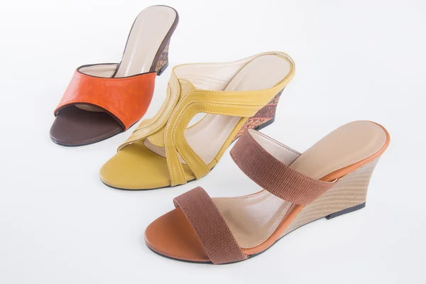 Shoe. woman sandal on a background — Stock Photo, Image