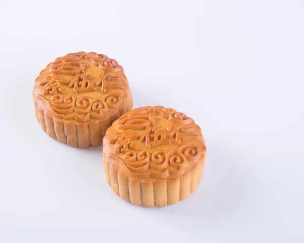 Mooncake, de kinesiska ord på mooncake är inte en logotyp eller tra — Stockfoto