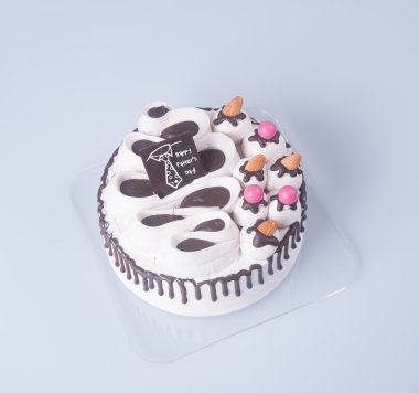 kek. mutlu Babalar günü pasta bir arka plan üzerinde.