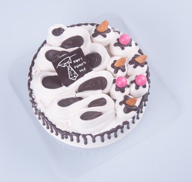 kek. mutlu Babalar günü pasta bir arka plan üzerinde.