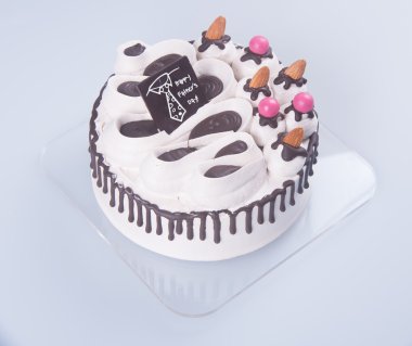 kek. mutlu Babalar günü pasta bir arka plan üzerinde.