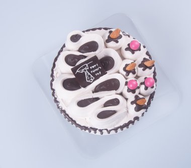 kek. mutlu Babalar günü pasta bir arka plan üzerinde.