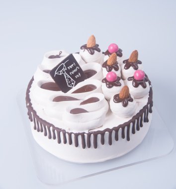 kek. mutlu Babalar günü pasta bir arka plan üzerinde.