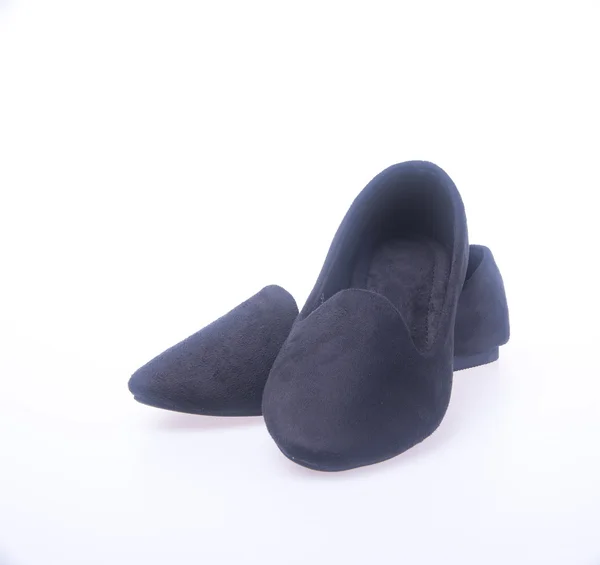 Schoen. zwarte kleur mode vrouw schoenen op een achtergrond. — Stockfoto