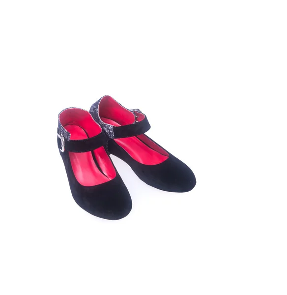 Schuh. schwarze Farbe Mode Damenschuhe auf einem Hintergrund. — Stockfoto