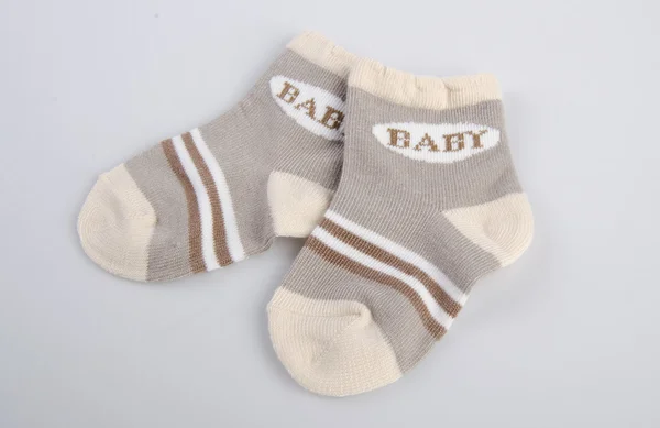 Baby socks on the background — Stock Photo, Image