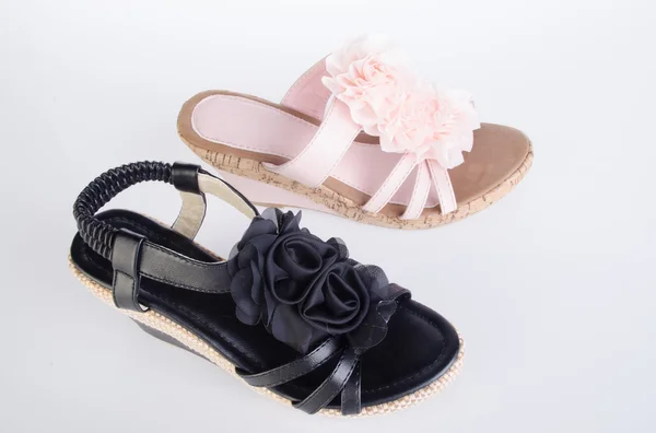Boty, dámské boty na pozadí. — Stock fotografie