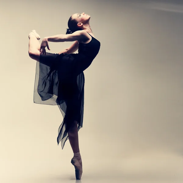 Beautiful female ballet dancer — Stock Photo, Image
