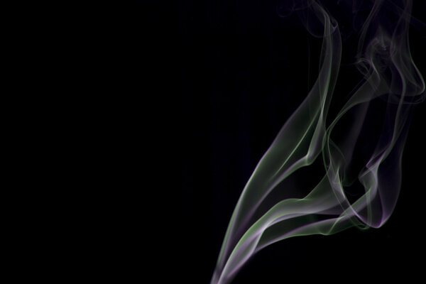 Smoke abstract on dark or black background