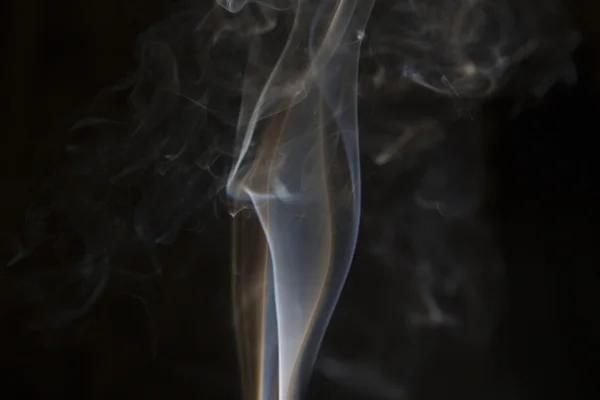 White smoke from aromatic stick — Stock Photo, Image