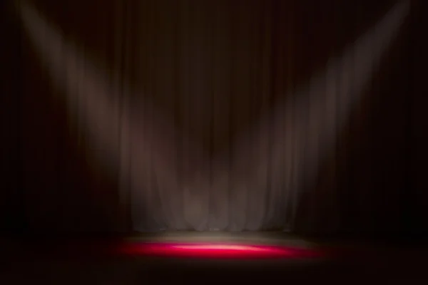 Close up of light beam at the empty stage — Stock Photo, Image