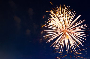 Fireworks uygulamasında gökyüzü alacakaranlık