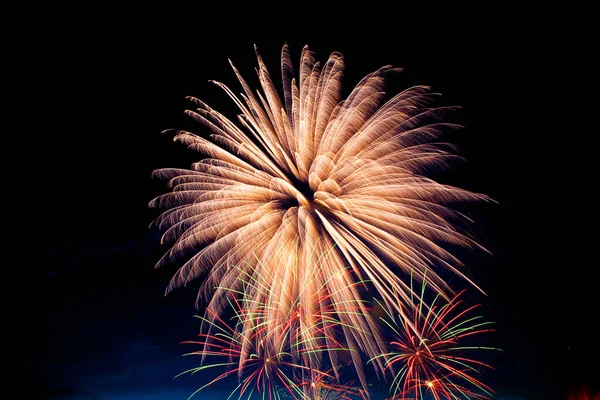 Brightly Colorful Fireworks Salute Various Colors Fireworks Display Fireworks Display — Stock Photo, Image