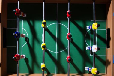 Langırt masası futbolu. Spor takımı oyuncuları