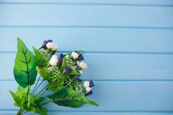 Spring Blossom Flowers Clear Wood Background — Stock Photo, Image