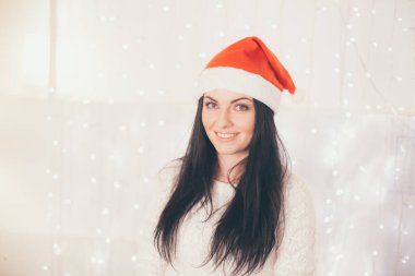 Arka planda güzel bir Noel Baba Portresi