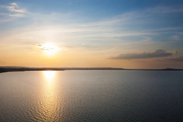 Zonsondergang Zee Natuur Achtergrond — Stockfoto