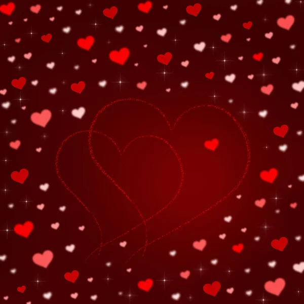 Abstract Love Background Hearts — Stock Photo, Image