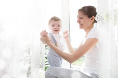 Çocuk mutluluğu ve insanların konsepti. Sevimli bebek. Çocuk..