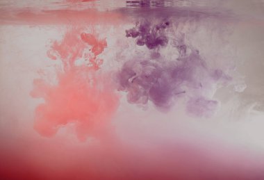 Mürekkep ve Su ile su arkaplanı özeti