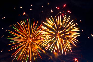 4 Temmuz için havai fişek kutlaması