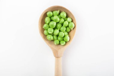 Arka planda taze bezelyeler, kapatın.