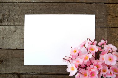 Sakura, kağıt ve ahşap çerçeve